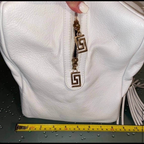 Gianni Versace Vanitas Medusa Tassel White Large Leather...
